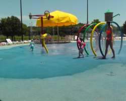 The park has separate kids' play area.